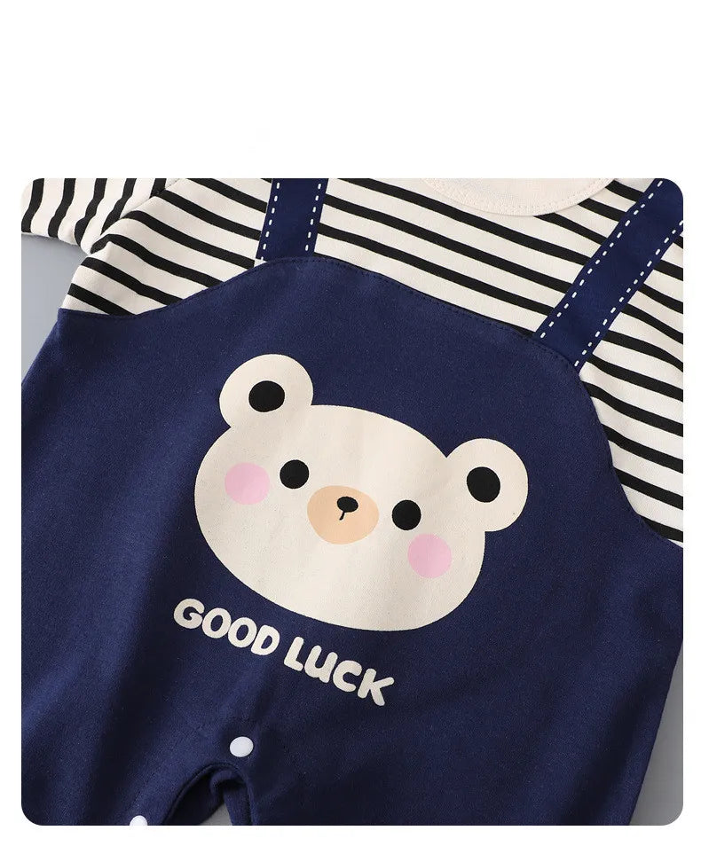 New Baby Jumpsuit Autumn Long Sleeve Cotton Cute Children Clothes Kids Clothes Crawling Boys Girls Jumpsuit