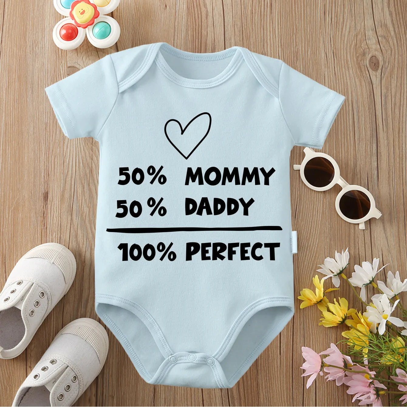 100% Cotton Onesie Cloths We Are Happy Family Exquisite Print Comfortable Bodysuit for Baby Jumpsuit for 0 To 12 Months Newborn
