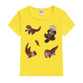Otter Kids T-Shirt Summer Funny Kids Woman Tees T-shirt Boys Girls Short Sleeve Korean Kpop Clothes Casual Comfortable Tops