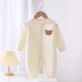 Autumn Baby Clothes Bodysuit&One Pieces Boys Girls Newborn Rompers Solid Color 100 Cotton 0-24M Long Sleeve Loungewear Outfit
