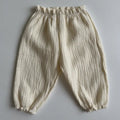 Summer New Baby Pants Korean Kids Spring Organic Cotton Loose Tiger Bear Floral Print Pants Boys And Girls Lantern Trousers