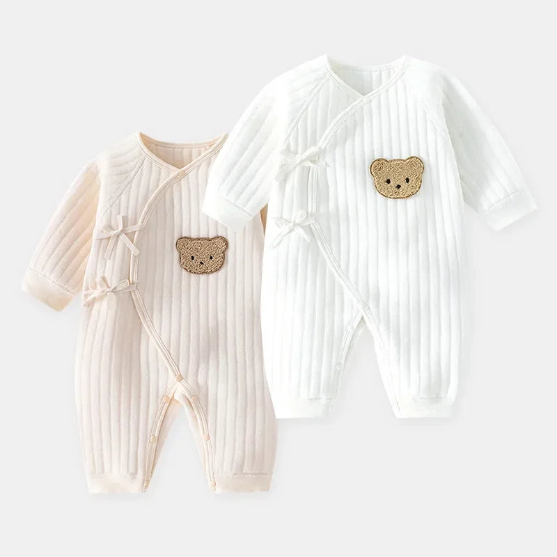 Long Sleeve Baby Casual Jumpsuits Baby Boys Girls Toddler Rompers Cotton Bebe Jumpsuit Clothing Outfits Soft One-Piece Pajamas
