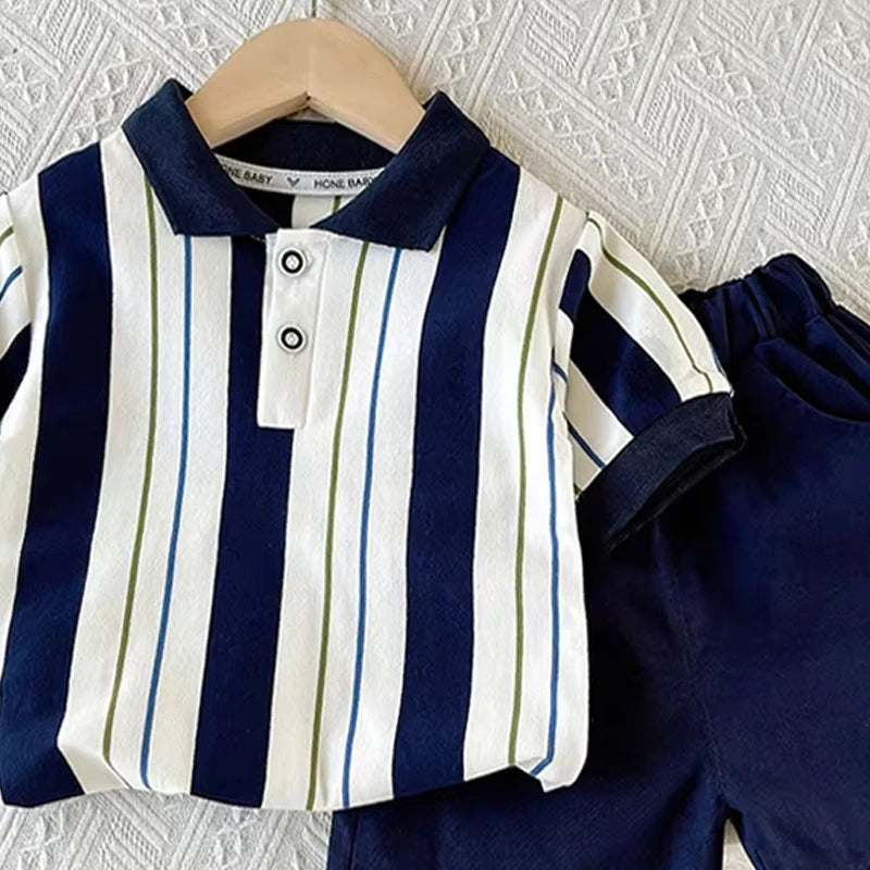 Children Clothing mother Kids Clothes Children's Sets Boys T-shirt Shorts Summer Cotton Short sleeve fashion Suit2PCS