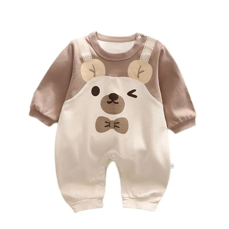 New Baby Jumpsuit Autumn Long Sleeve Cotton Cute Children Clothes Kids Clothes Crawling Boys Girls Jumpsuit