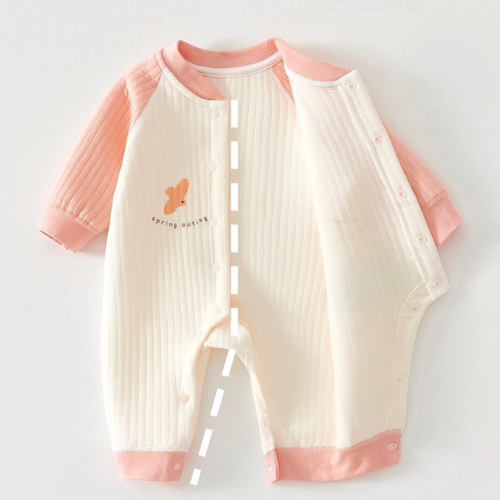 0-18 Months Newborn Baby Pure Cotton Onesie Baby Girl Cute Warm Autumn Winter Jumpsuit Infant Boy Fashion Outdoor Wear Romper